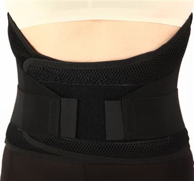 Lumbar Support Brace with Dual Adjustable Straps and Breatha